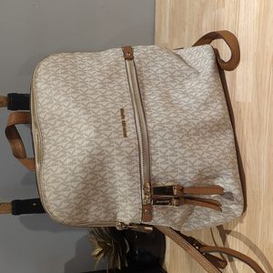 Micheal Kors Coated Canvas Backpack